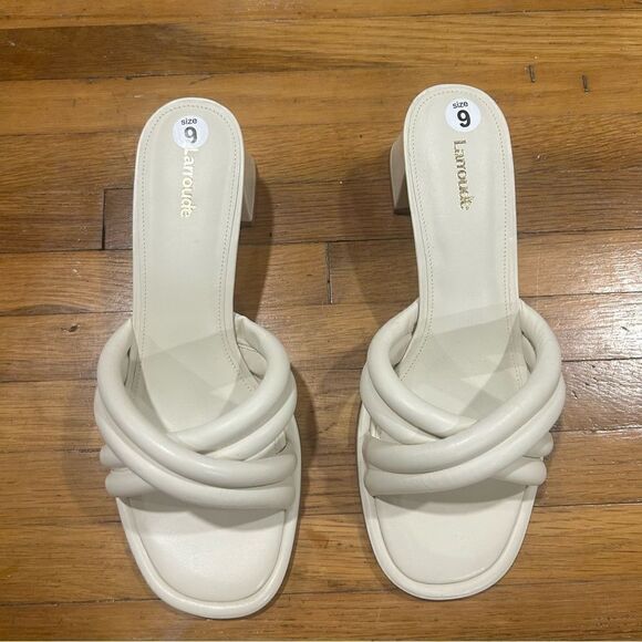 Revolve Larroude Laguna Sandals in Ivory, size 9 - Picture 6 of 12